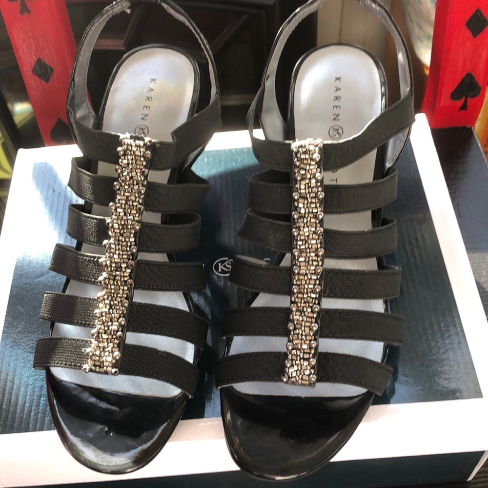 Karen Scott Beaded Shoes